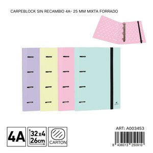 ARCA DO EXPEDIENTE SEM REFIL 4A- 25 MM MISTA FORRADA