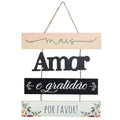 PLACA DECORATIVA FRASES H2404064 REF.S40762