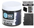 GESSO FRASCO 250ml ACRILICO PRETO A405012 REF.S35881