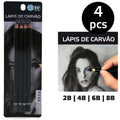 LÁPIS SOLÚVEL 4 UNIDADES PRETO T1910249 REF.S31917