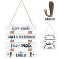 PLACA DECORATIVA CABIDE FRASES ZYYT-2302 REF.S37092