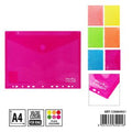 CAPA DE ARQUIVO VELCRO MULTIFURO A4 FLUOR