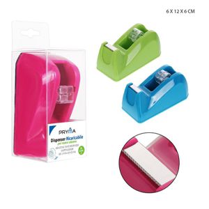 DISPENSADOR DE CINTA ADHESIVA 6X12X6CM
