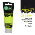 TINTA ACRILICA 45ml FLUORESCENTE AMARELO DF001