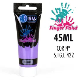 TINTA P/PINTAR C/DEDOS 45ml PURPURA