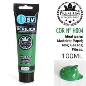TINTA ACRÍLICA 100ml VERDE-SEIVA H004