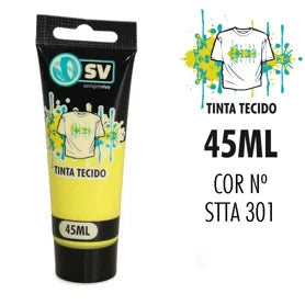 TINTA P/TECIDO TUBO 45ml AMARELO LIMÃO