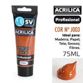TINTA ACRÍLICA 75ml CASTANHO CLARO J003