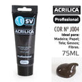 TINTA ACRÍLICA 75ml CASTANHO ESCURO J004