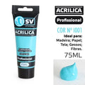 TINTA ACRILICA 75ml AZUL TURQUESA I001
