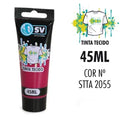 TINTA P/TECIDO TUBO 45ml MAGENTA STTA2055 REF.S37001