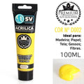 TINTA ACRÍLICA 100ml AMARELO CÁDMIO
