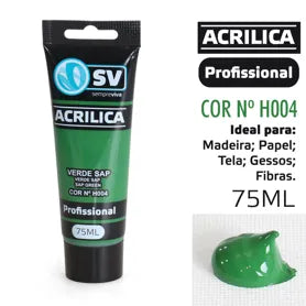 TINTA ACRÍLICA 75ml VERDE-SEIVA H004