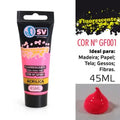 TINTA ACRÍLICA 45ml ROSA FLUORESCENTE
