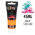 TINTA P/ PINTAR C/ DEDOS 45ml LARANJA