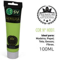 TINTA ACRÍLICA 100ml VERDE CLARO H001