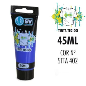 TINTA P/TECIDO TUBO 45ml AZUL ULTRAMARINE
