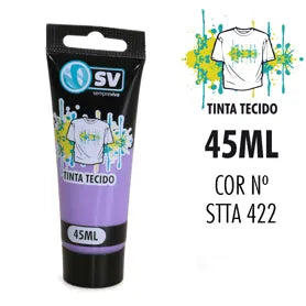 TINTA P/TECIDO TUBO 45ml ROXO STTA422