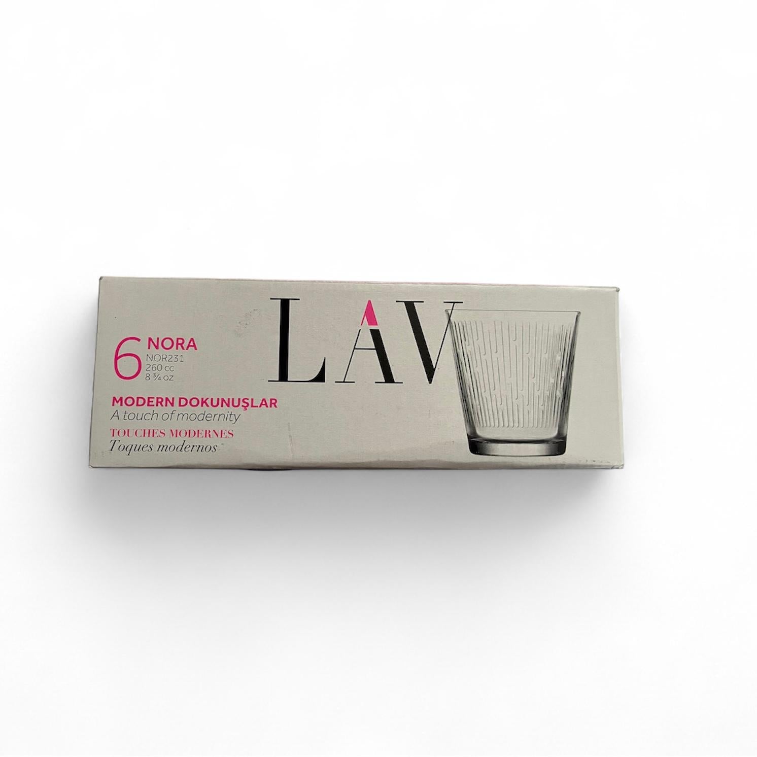 LAV Liberty glass set-6 pieces