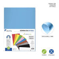 FOLHA DE BORRACHA EVA 40X60CM 2MM AZUL CELESTE