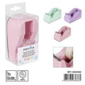 DISPENSADOR DE CINTA ADHESIVA 10X4.5X6CM PASTEL