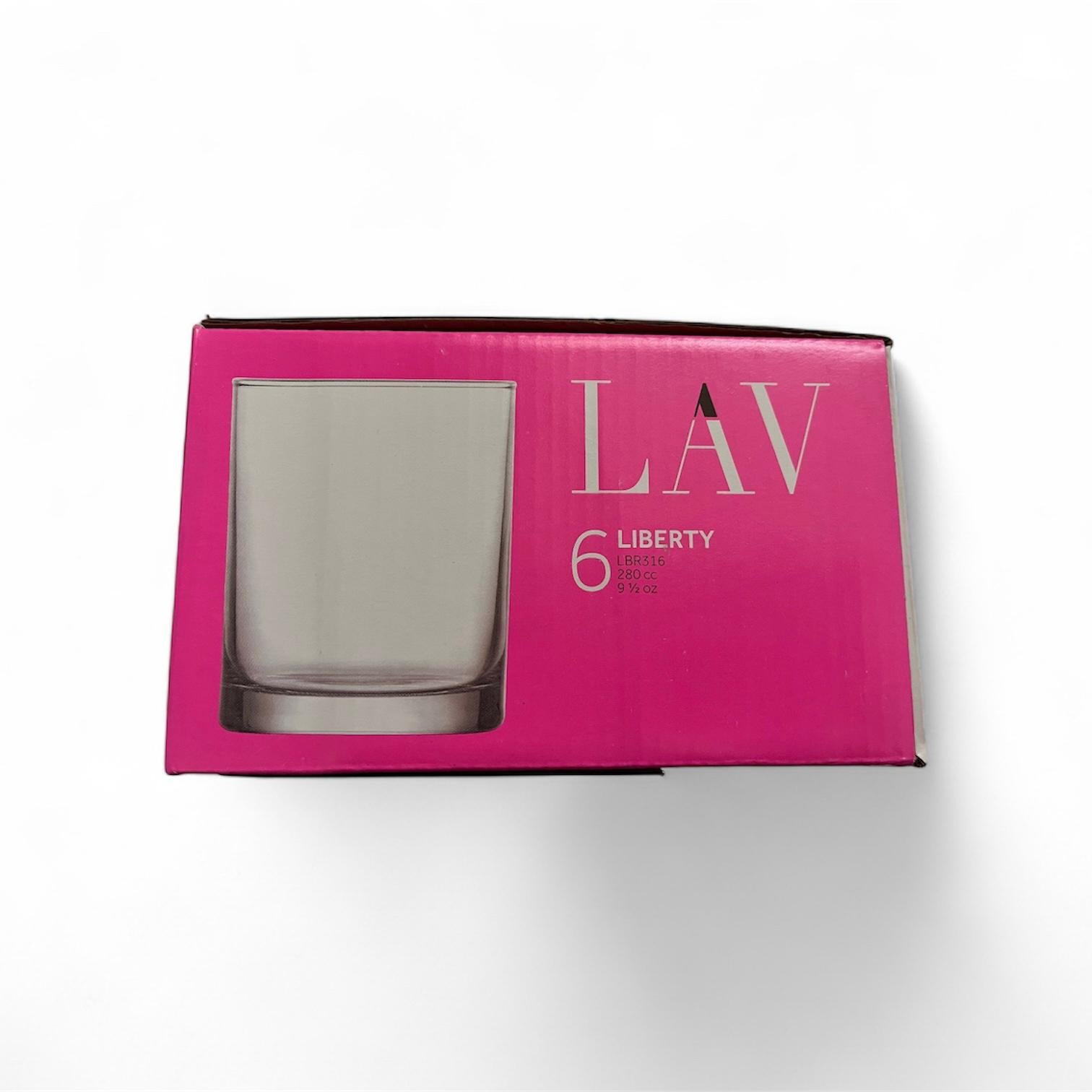 LAV Liberty glass set-6 pieces