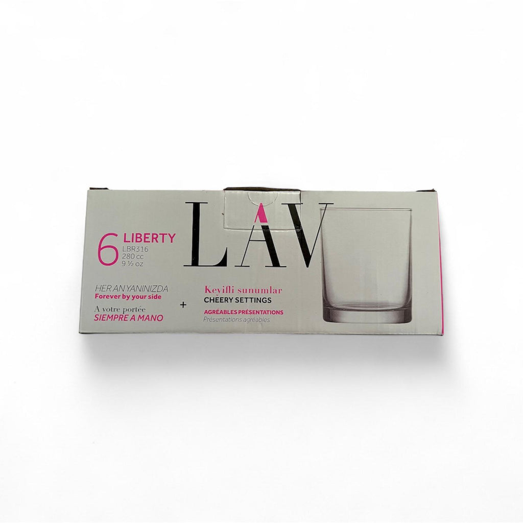 LAV Liberty glass set-6 pieces