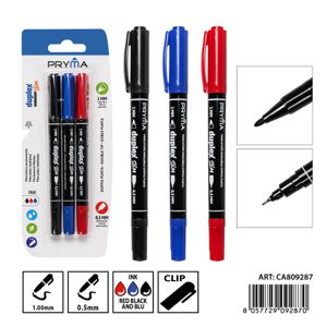 MARCADOR DE DOBLE PUNTA 0.5-1MM 3PZ