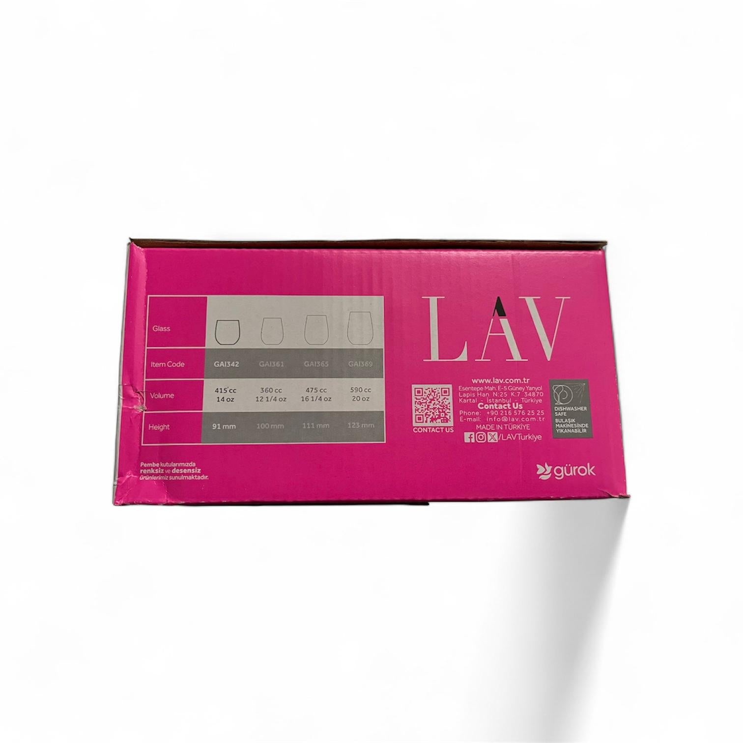 LAV Liberty glass set-6 pieces