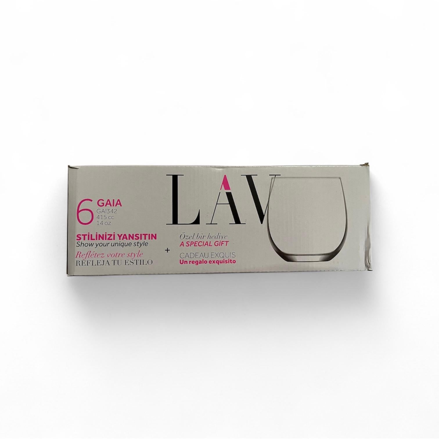 LAV Liberty glass set-6 pieces