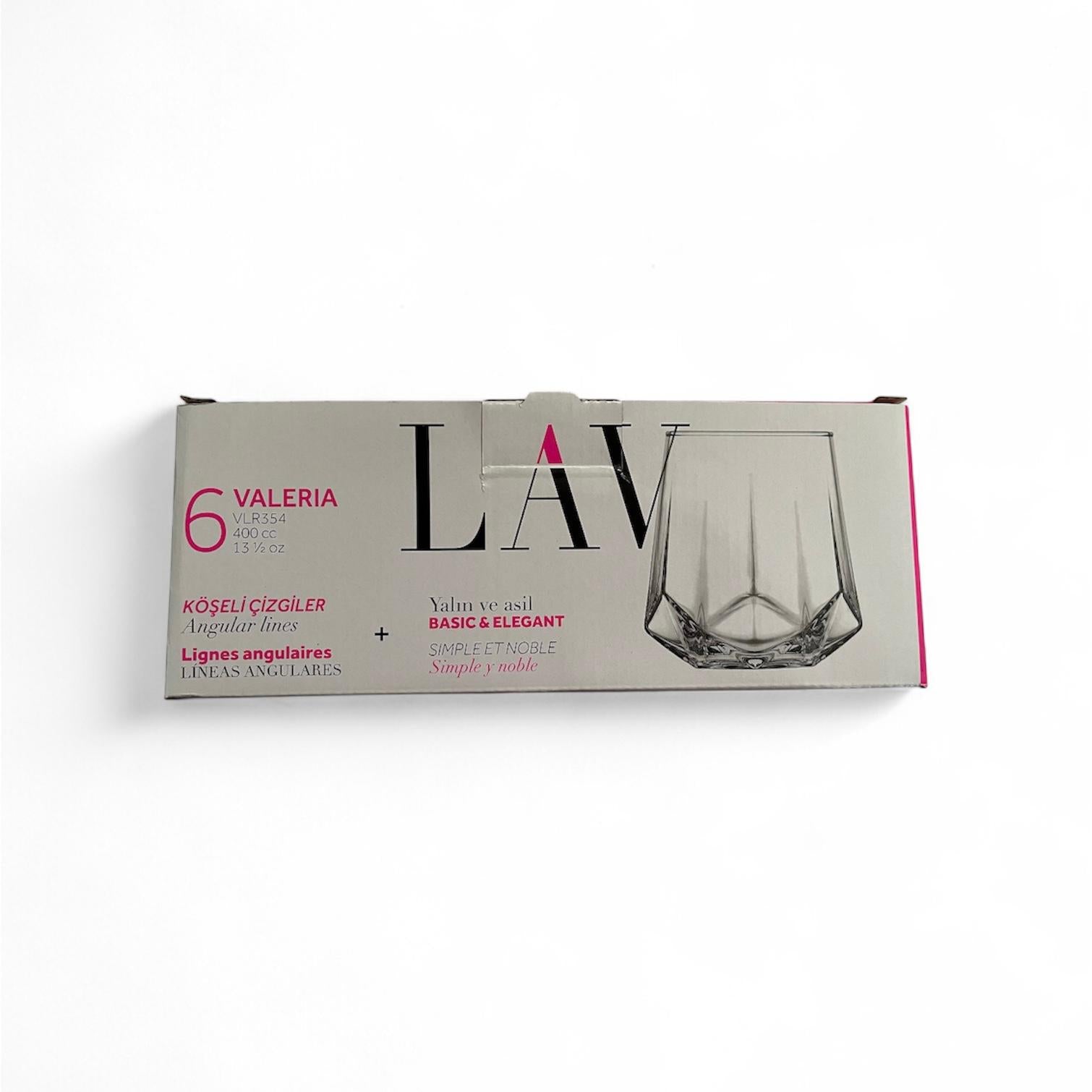 LAV Liberty glass set-6 pieces