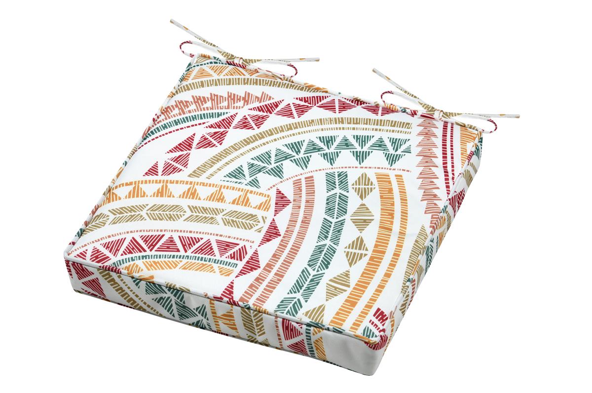 CHAIR PAD GASTON MULTICOLOR 40X40X5cm