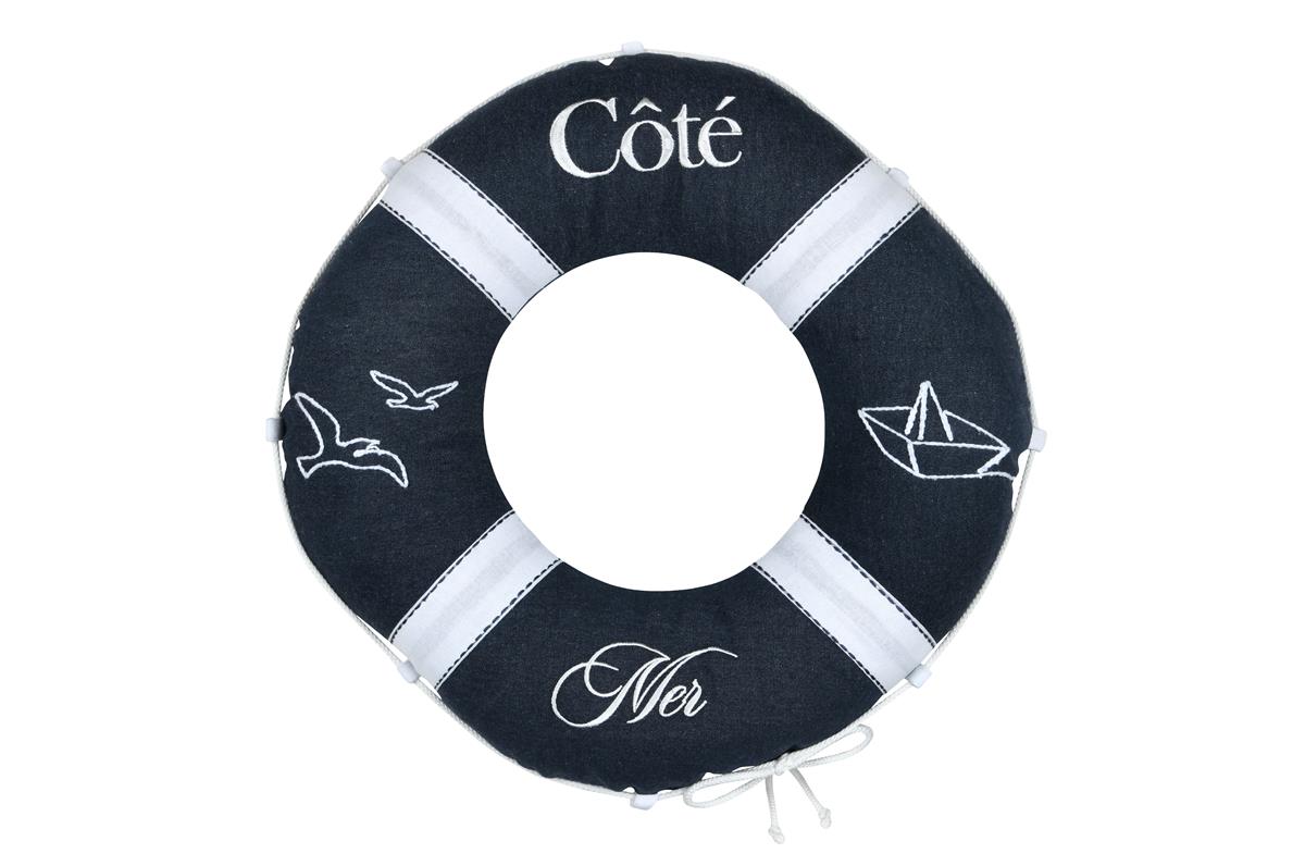 ALMOFADA BOIA BORDEMER MARINHO DIÂM. 50 CM