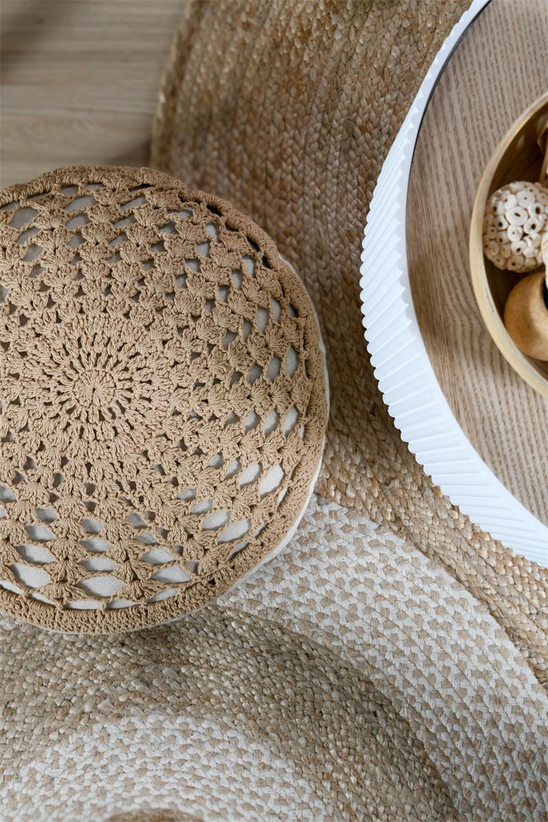 FLOOR CUSHION MEKONG NATUREL DIAM 45X8cm