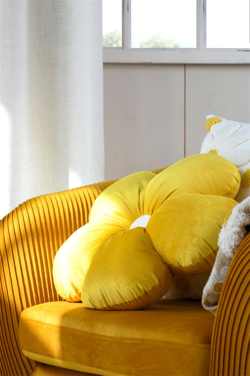 CUSHION CAMILLE YELLOW 40X40cm