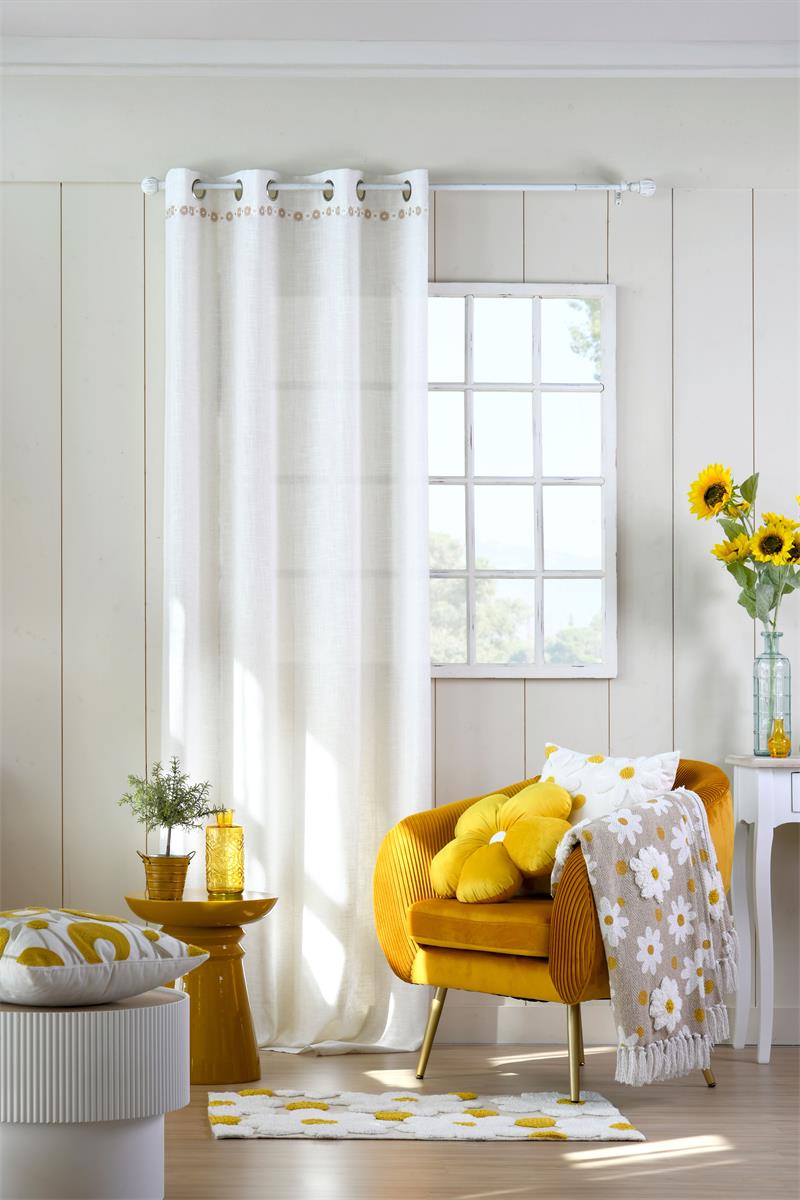 CUSHION CAMILLE YELLOW 40X40cm