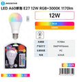 Lâmpada LED A60-E27-12W-RGB+3000K-1170lm