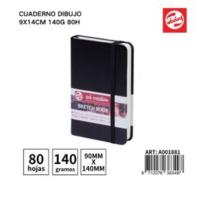 CUADERNO DIBUJO 9X14CM 140G 80H