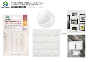 ADESIVO DUPLA FACE DE ESPUMA XY-0624 33.5*15.25 16PCS