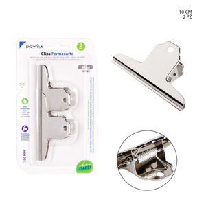 CLIP DE BULLDOG METÁLICO 100MM 2PZ