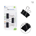 CLIP DE PAPEL 41MM 3PZ PRETO