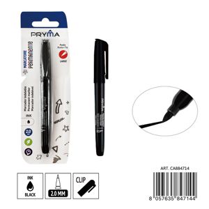 MARCADOR PERMANENTE PONTA REDONDA L 2MM PRETO