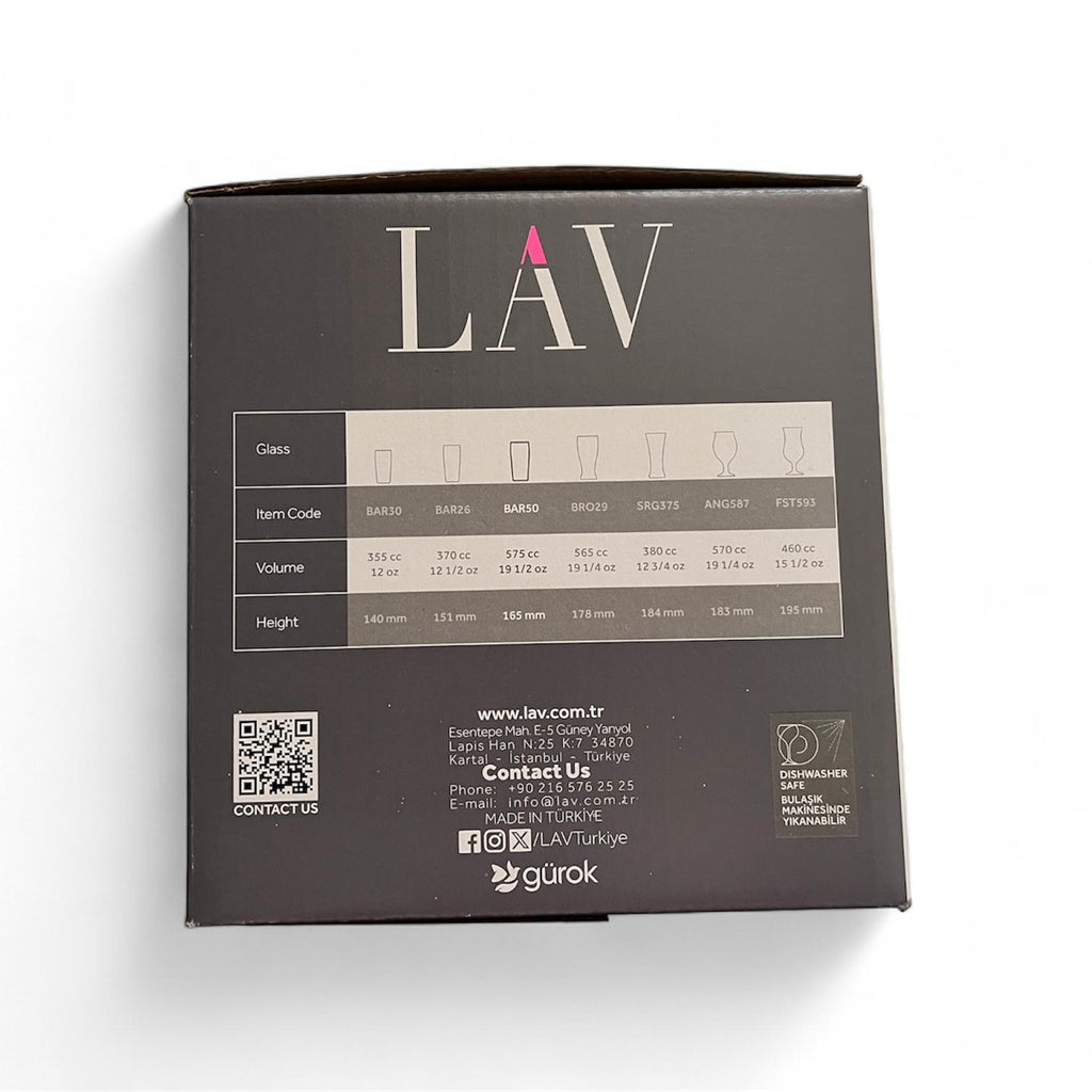 LAV Liberty glass set-6 pieces