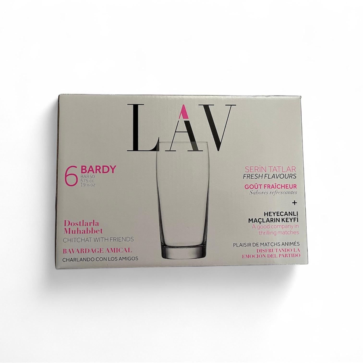 LAV Liberty glass set-6 pieces