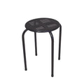 Bancos metálicos Ø30cm preto 24480