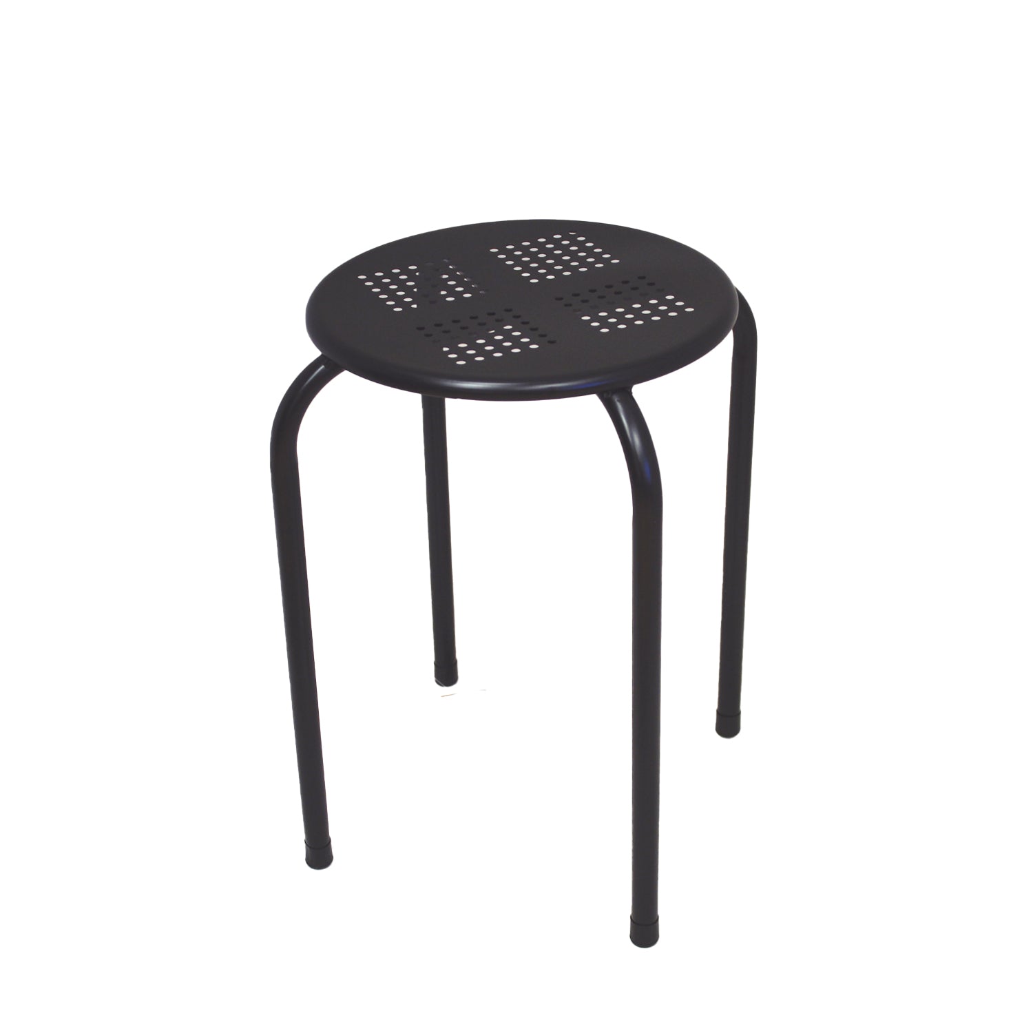 Bancos metálicos Ø30cm preto 24480