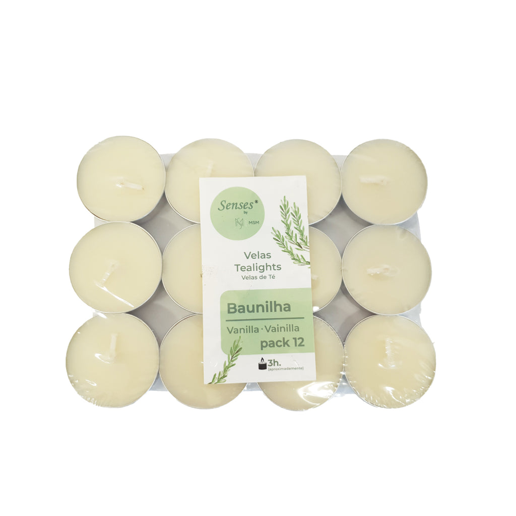 VELAS TEALIGHTS OW-0208 BAUNILHA- EMB.12