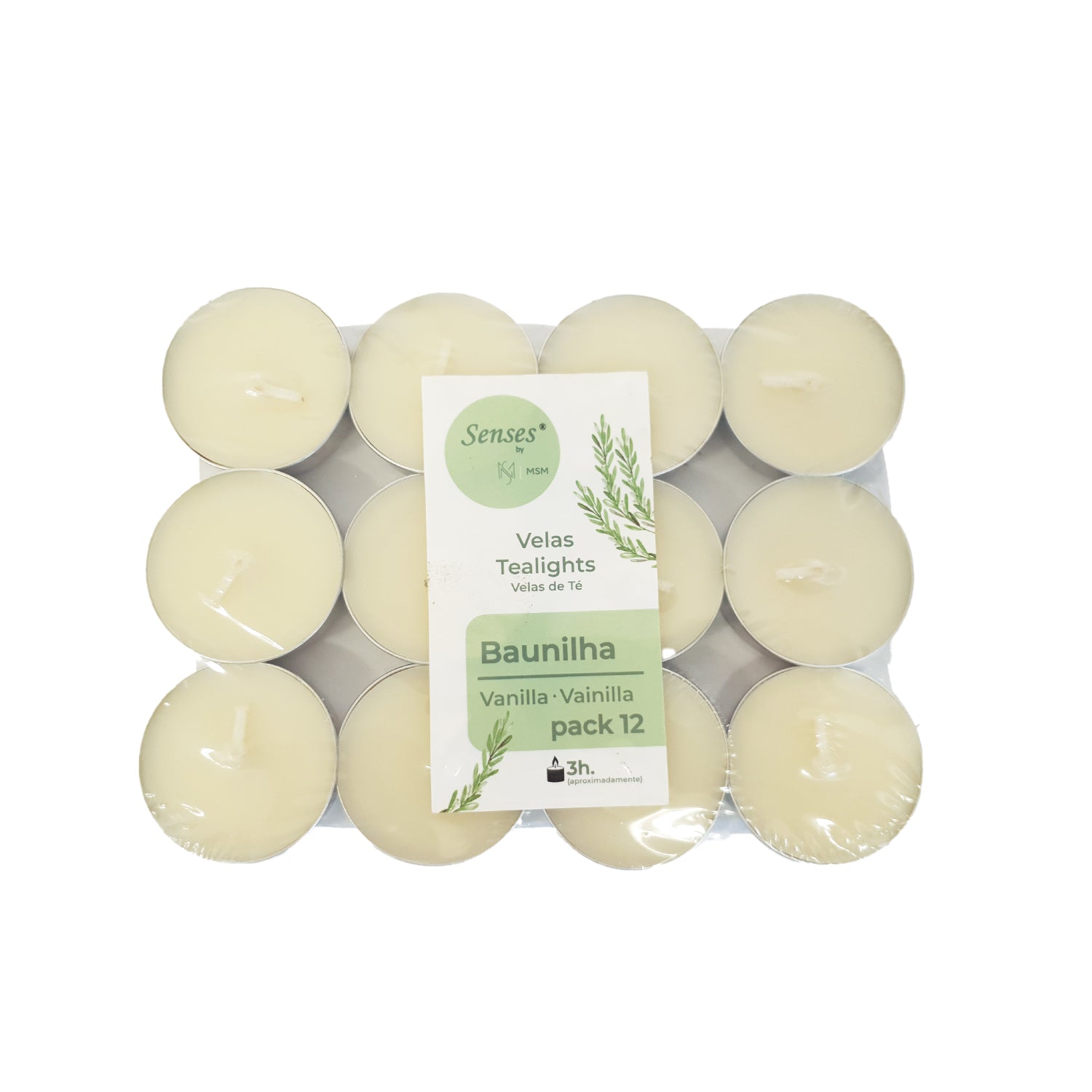 VELAS TEALIGHTS OW-0208 BAUNILHA- EMB.12