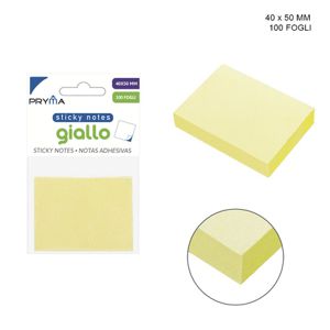 BLOCO NOTAS ADESIVAS 40X50MM 100FL AMARELO