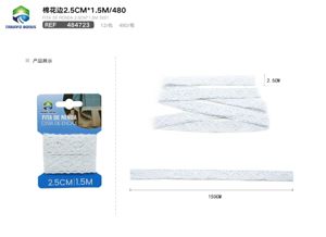 FITA DE RENDA 2.5CM*1.5M 3001